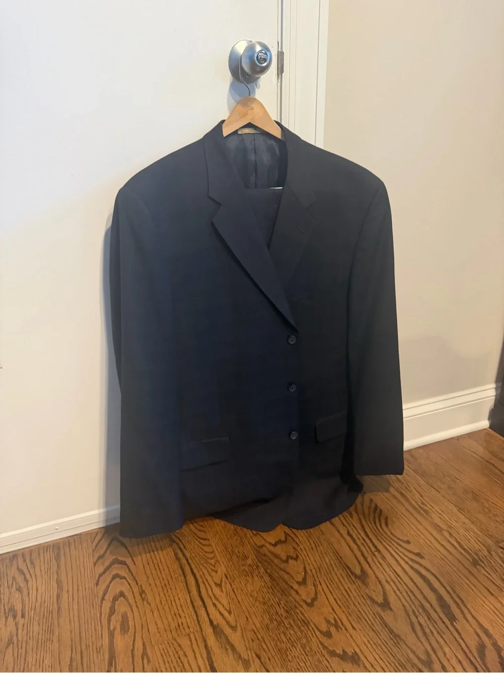 Joseph Abboud Mark Shale Men's Black Jacket and Pants with Checks